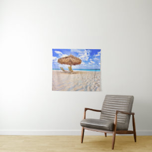 Tropical Beaches Aruba Sandy Beach Tapestry