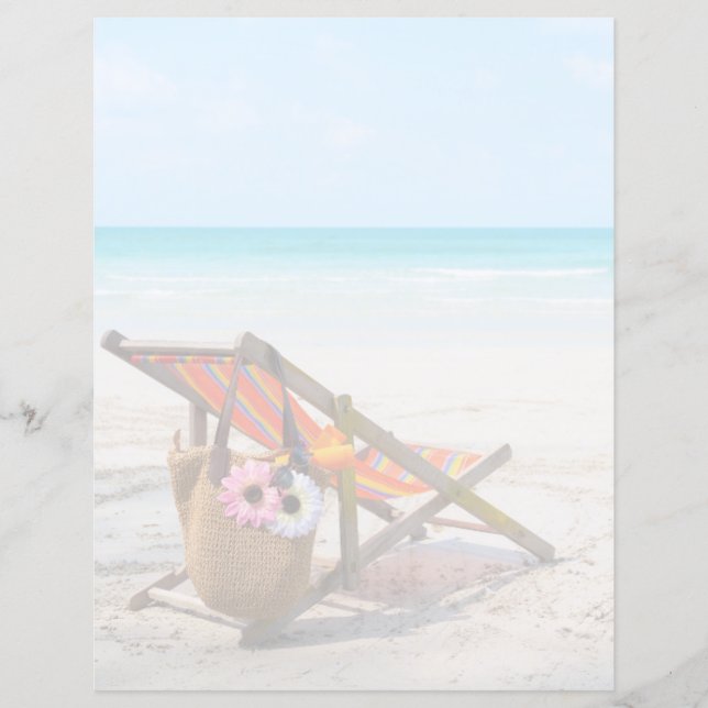 Tropical Beaches | Beach Chair on Sand (Front)