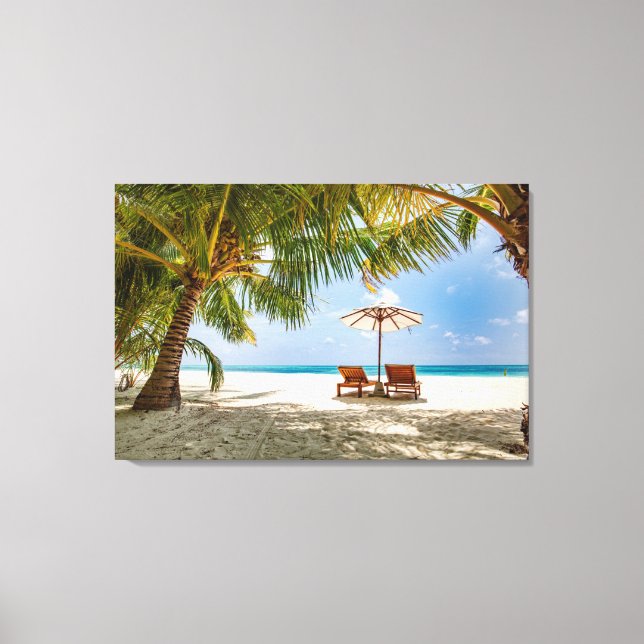 Tropical Beaches | Beach Dominican Republic Canvas Print (Front)
