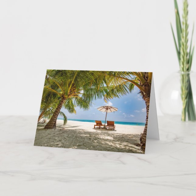 Tropical Beaches | Beach Dominican Republic Card (Front)