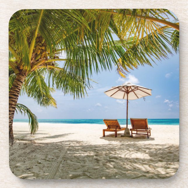 Tropical Beaches | Beach Dominican Republic Coaster (Front)