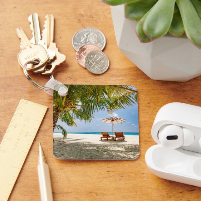 Tropical Beaches | Beach Dominican Republic Key Ring (Desk)