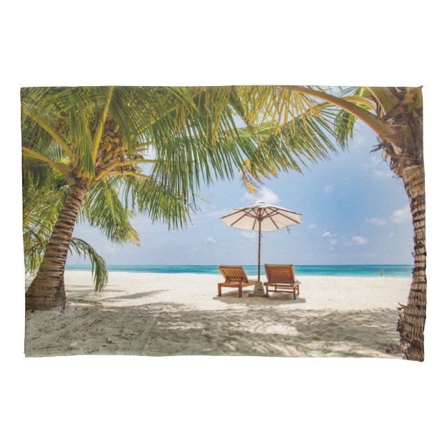 Tropical Beaches | Beach Dominican Republic Pillowcase (Front)
