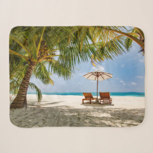 Tropical Beaches Beach Dominican Republic Sherpa Blanket