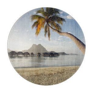 Tropical Beaches   Beach Huts, Bora Bora Cutting Board