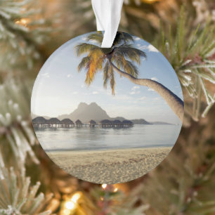 Tropical Beaches Beach Huts, Bora Bora Ornament