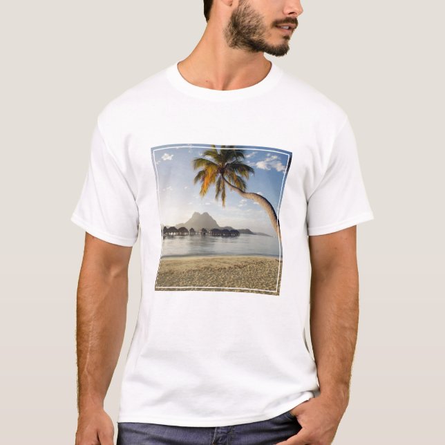 Tropical Beaches | Beach Huts, Bora Bora T-Shirt (Front)