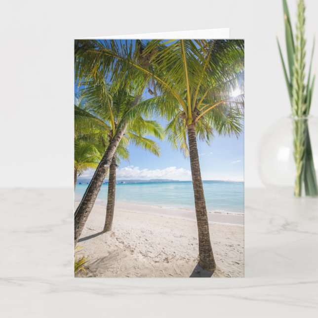 Tropical Beaches | Boracay Philippines Card (Front)