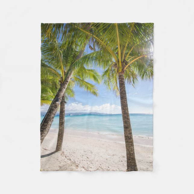 Tropical Beaches | Boracay Philippines Fleece Blanket (Front)