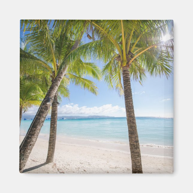 Tropical Beaches | Boracay Philippines Magnet (Front)