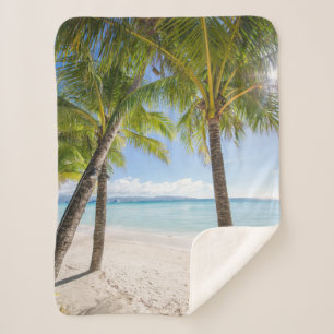 Tropical Beaches   Boracay Philippines Sherpa Blanket