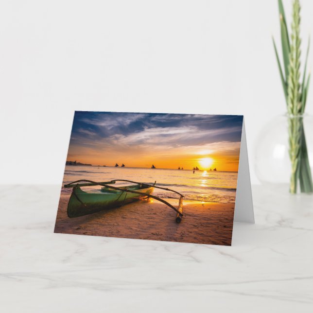 Tropical Beaches | Boracay's White Beach Card (Front)