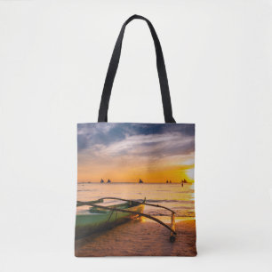 Tropical Beaches   Boracay's White Beach Tote Bag