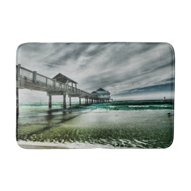 Tropical Beaches | Clearwater Florida Bath Mat (Front)