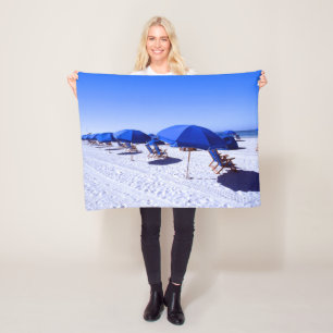 Tropical Beaches   Clearwater, Florida Fleece Blanket