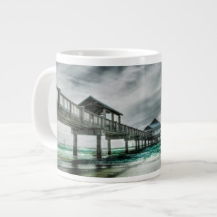Tropical Beaches   Clearwater Florida Large Coffee Mug