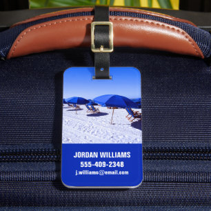 Tropical Beaches Clearwater, Florida Luggage Tag