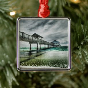 Tropical Beaches   Clearwater Florida Metal Tree Decoration