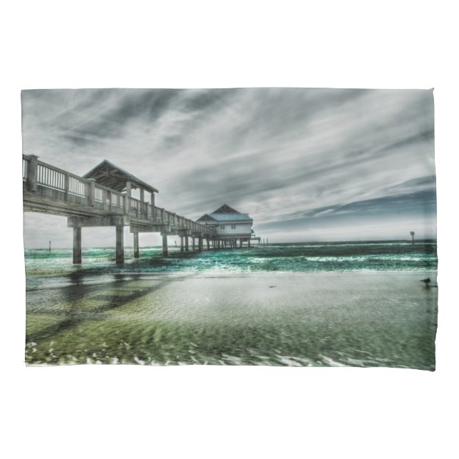 Tropical Beaches | Clearwater Florida Pillowcase (Front)
