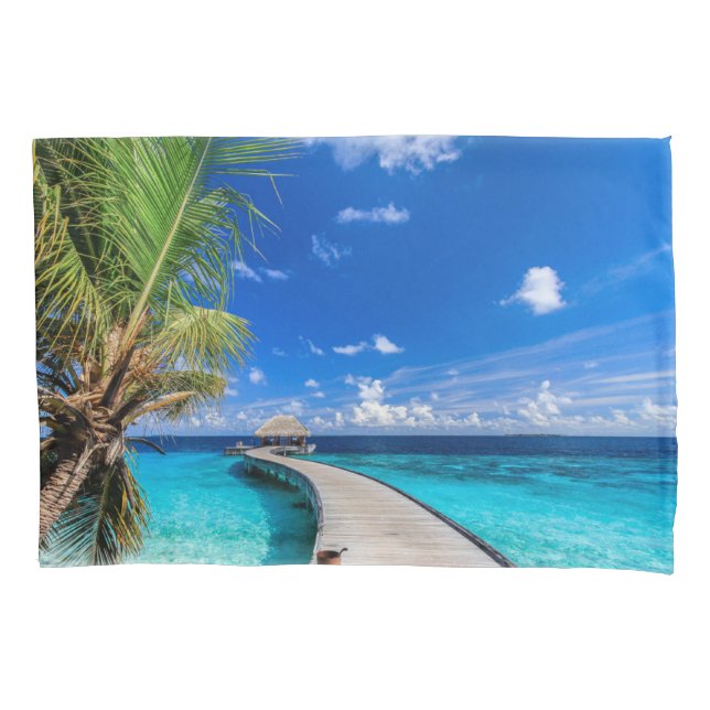 Tropical Beaches | Dusit Thani Maldives Pillowcase (Front)