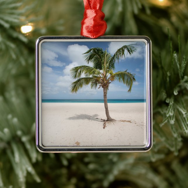 Tropical Beaches | Eagle Beach, Aruba Metal Tree Decoration (Tree)