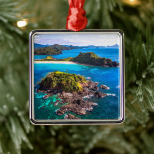 Tropical Beaches El Nido Phillipines Metal Tree Decoration
