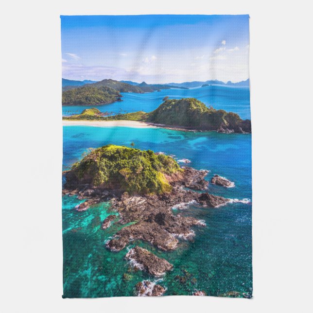 Tropical Beaches | El Nido Phillipines Tea Towel (Vertical)