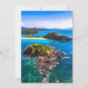 Tropical Beaches El Nido Phillipines Thank You Card