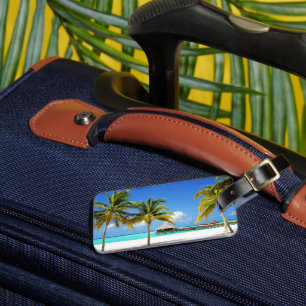 Tropical Beaches Island & Lagoon, Maldives Luggage Tag