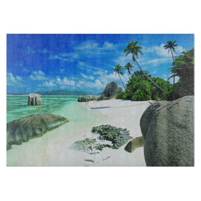 Tropical Beaches | La Digue Island Cutting Board (Front)