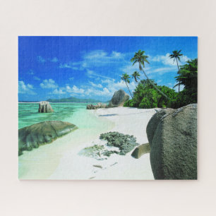 Tropical Beaches   La Digue Island Jigsaw Puzzle