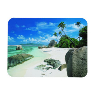 Tropical Beaches La Digue Island Magnet