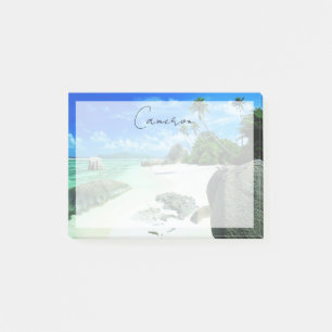 Tropical Beaches La Digue Island Post-it Notes