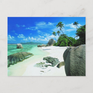 Tropical Beaches   La Digue Island Postcard