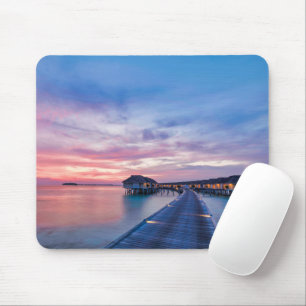 Tropical Beaches   Maldives Bungalows Mouse Pad