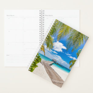 Tropical Beaches Maldives Island Wooden Jetty Planner