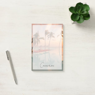 Tropical Beaches Maldives Tropical Beach & Pool Post-it Notes