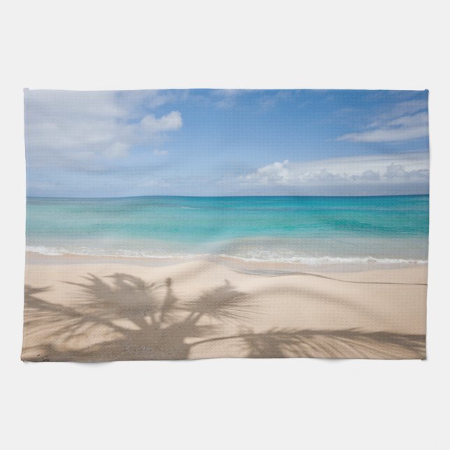 Tropical Beaches | Maui, Hawaii Tea Towel (Horizontal)
