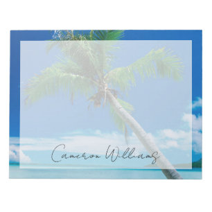 Tropical Beaches Motu Tofari Beach, Bora Bora Notepad