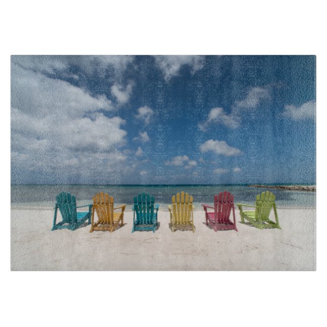 Tropical Beaches | Palm Beach, Aruba Cutting Board (Front)
