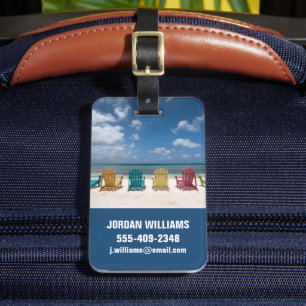 Tropical Beaches Palm Beach, Aruba Luggage Tag