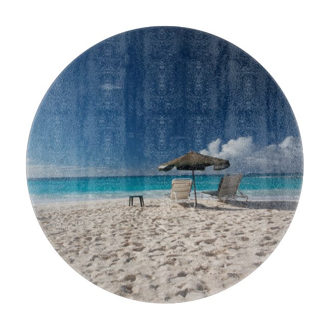 Tropical Beaches | Sandy Beach, Anguilla Cutting Board (Front)