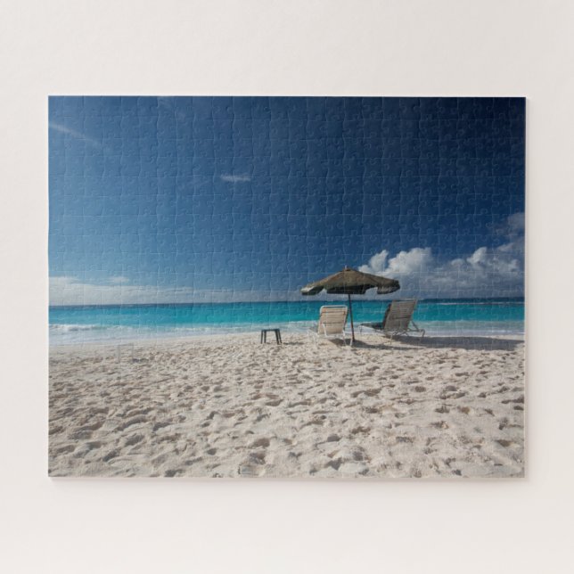 Tropical Beaches | Sandy Beach, Anguilla Jigsaw Puzzle (Horizontal)
