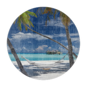 Tropical Beaches   Sandy Beach, Maldives Cutting Board