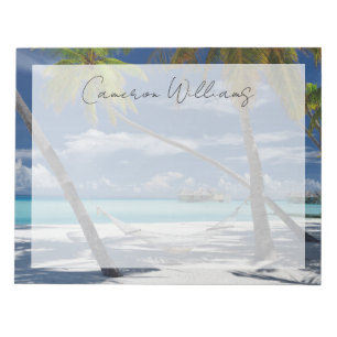 Tropical Beaches Sandy Beach, Maldives Notepad