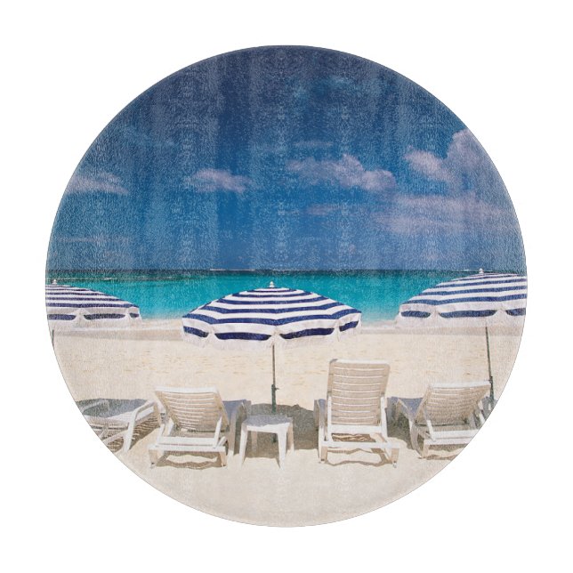 Tropical Beaches | Tropical Beach Anguilla Cutting Board (Front)