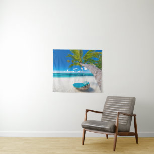 Tropical Beaches Tropical Landscape Beach Swing Tapestry