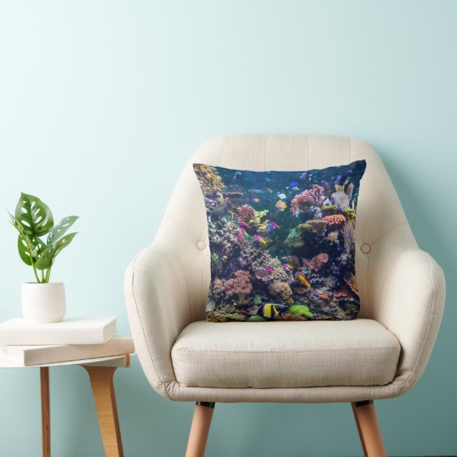 Tropical Beaches | Underwater Coral Reef Cushion (Chair)