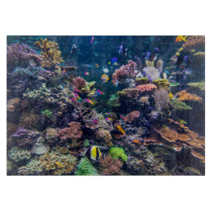 Tropical Beaches Underwater Coral Reef Cutting Board