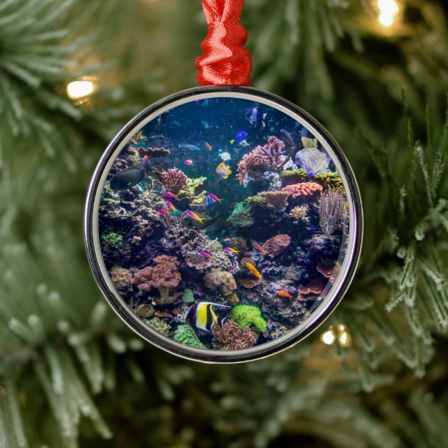 Tropical Beaches | Underwater Coral Reef Metal Tree Decoration (Tree)